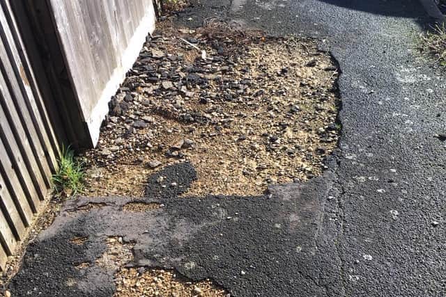 The pavements have fallen into disrepair