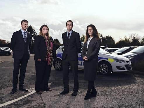 Thames Valley Police Major Crime Unit (DCI Glover far left) who investigated the murder of Peter Farquhar and featured in the Channel Four documentary 'Catching a Killer'