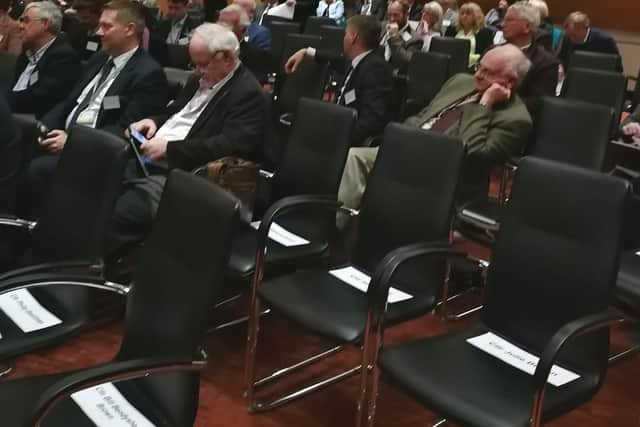 Empty chairs at important local council meeting