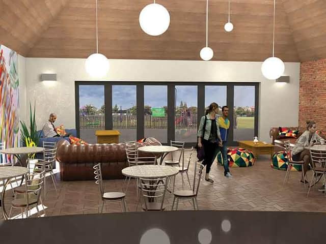 The view of the new cafe