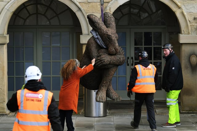 The five pieces will include the 15ft high Dancing Hares, which has never been exhibited publicly in the UK before