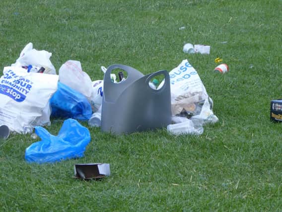 Residents are furious with the amounts of rubbish being left behind by visitors