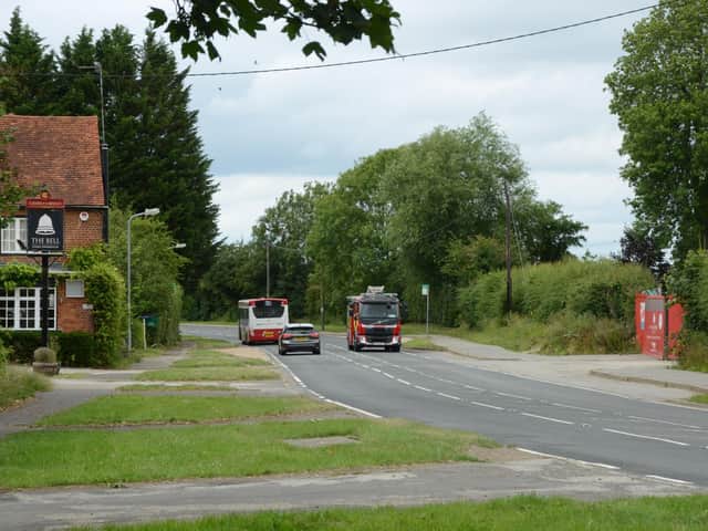 A new right turn lane will be created in Lower Road, along with a pedestrian crossing point and central refuge