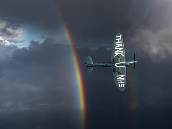 The Spitfire in full flight