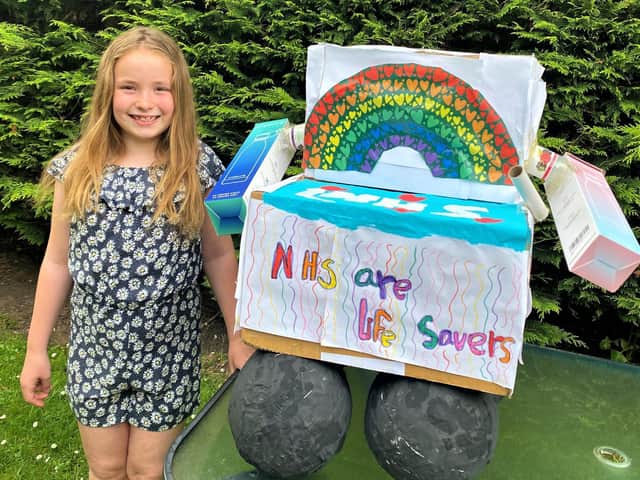 Eight-year-old Amy Beesley, a pupil of St Marys C of E School, Fairford Leys