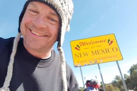 Tom during his world walk