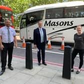 Masons took part in the Honk for Hope demonstration