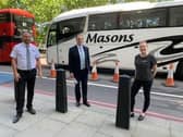Masons took part in the Honk for Hope demonstration