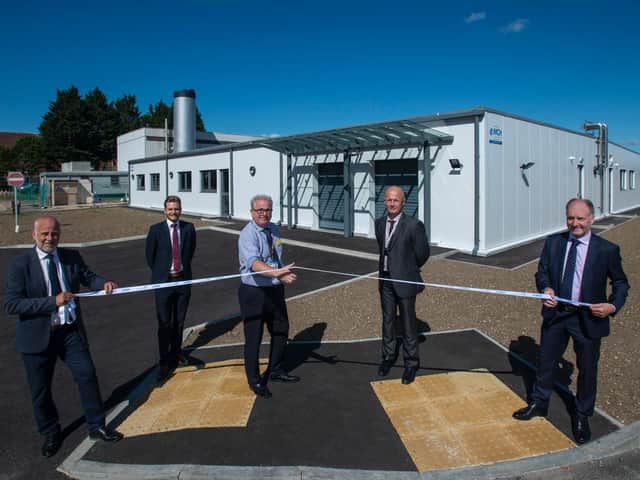 (L-R) Alan Wilson, Sean Blinkhorn, John Abbott, Marc Sweeney and Brian Mitchell open the new facility