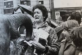 In 1976 a baby elephant was brought to Market Square in a stunt to promote forthcoming play A Thousand Clowns at The Civic Centre