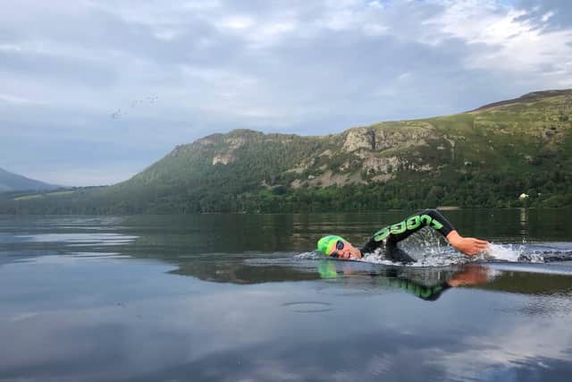 George completed record-breaking 13 Lakes Challenge for charity