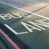 Bus lane file photo