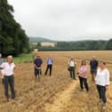 The launch event at Hampden Bottom Farm, Great Missenden, attended by Bill Chapple OBE (far left), Marian Spain (second left), and Tony Juniper (fourth from right).