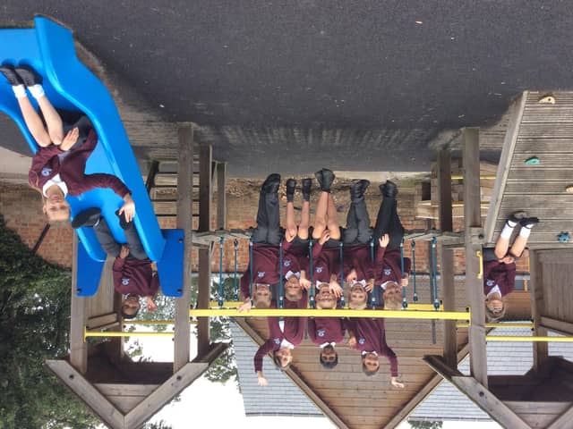 Great Horwood C.O.E school children started the new term proudly wearing a brand new Burgundy uniform.