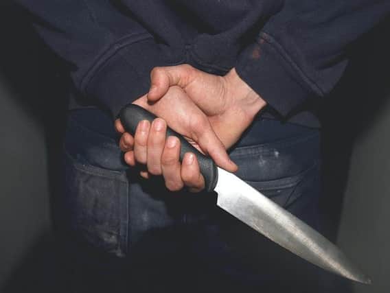 The figure includes possession of, or threatening with, a knife or other offensive weapon, but do not include all offences, such as murder or assault.