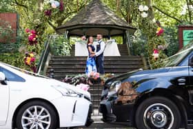 Francesca Stokes and Peter Lipton said ‘I Do’ after having to postpone their wedding during lockdown (C) Jonathan Hordle/PA Wire