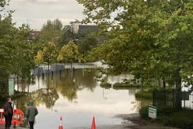 Flooding at Vale Park