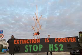 Extinction Rebellion and Stop HS2 have launched a morning of action in protest over HS2.