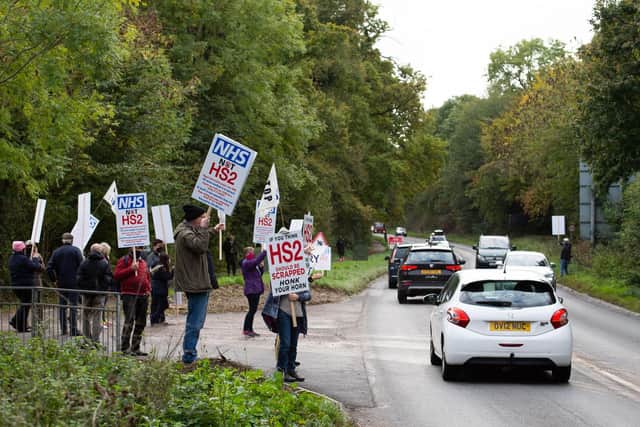 Second protest in Fairford Leys and Stone against HS2