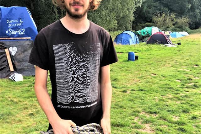 An anti HS2 campaigner who spoke to Annette at the protest camp
