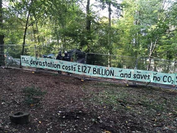 Protesters have been facing off with HS2 for a long time at Jones Hill Wood