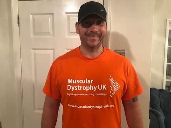 Tim Ansell, from Buckinghamshire,  is working his way through 300+ abdominal sit-up crunches a day at home and in his garden