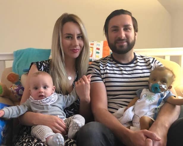 Ellie and Ollie with Harley and Roman