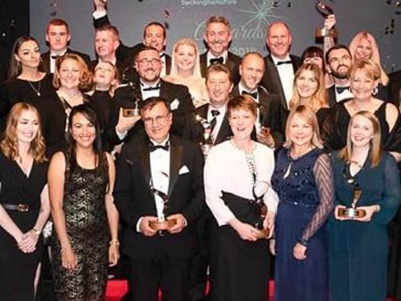 Winners at a previous event prior to the outbreak of coronavirus
