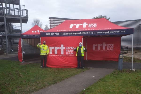 RRT Luton at the Stoke Mandeville vaccine centre