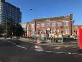 Protestors last week