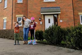 Wendy Grace, a single working mum, with 2 children.
