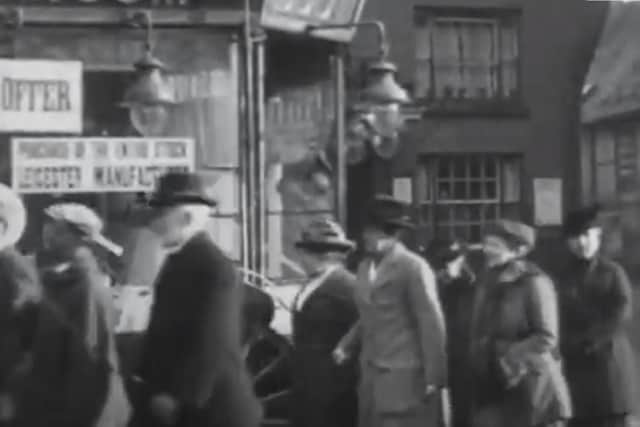 A screenshot of the brilliant British Pathe footage from 1921