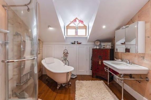 The master bedroom is fitted with a dressing area and luxurious four piece bathroom.