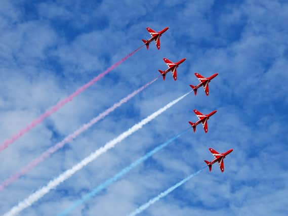 The Red Arrows fly in formation. Picture: Shutterstock