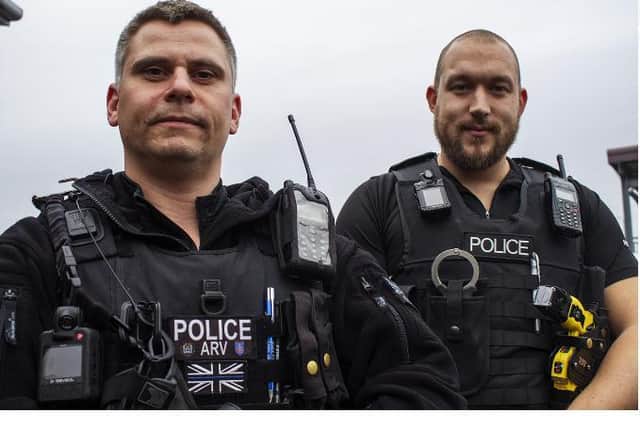 PC Nick Kluger and PC Tyrone Powell