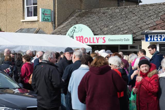 Molly's Community Caf opening day in Steeple Claydon