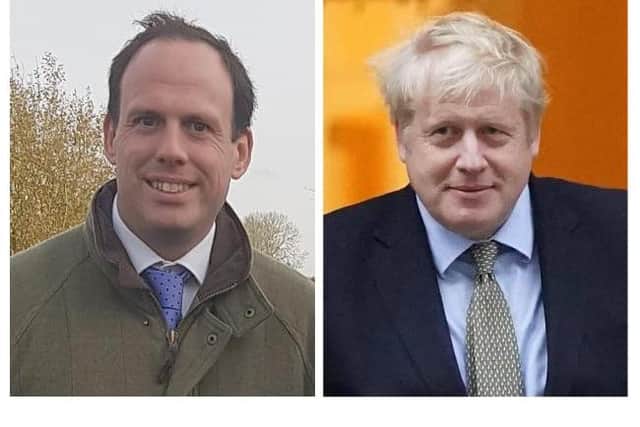 MP for Buckingham Greg Smith and Prime Minister Boris Johnson