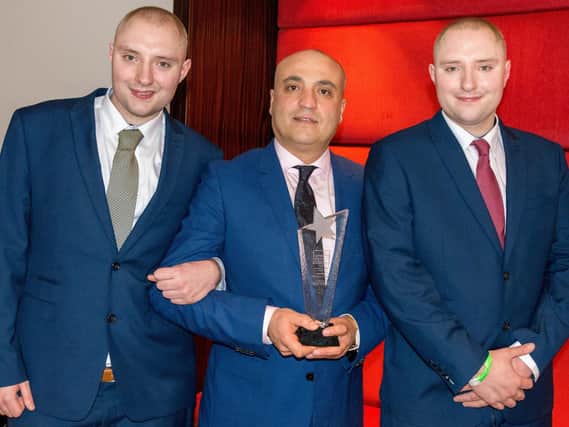 Jason, Resul and Joshua Atalay at the 2018 awards ceremony