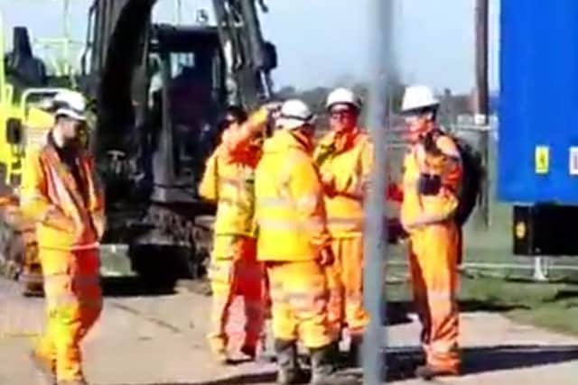 More HS2 workers in Steeple Claydon on 23 March