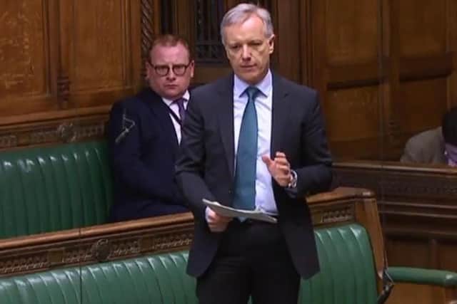 MP for Aylesbury Rob Butler at PMQs on 25 March