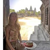 Jessica Fox, from Charndon, in Cambodia this week