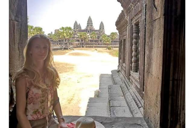 Jessica Fox, from Charndon, in Cambodia this week