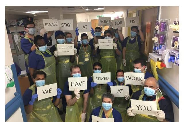 Staff at Stoke Mandeville Hospital have a message for us all
