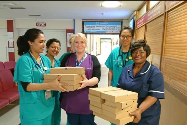 Delivery of parcels to NHS workers