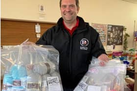 Chairman &amp; Town Mayor Matthew Walsh orders from High Street Retailer Sallys Sewing Box