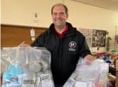 Chairman &amp; Town Mayor Matthew Walsh orders from High Street Retailer Sallys Sewing Box