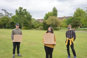 A show of solidarity in Vale Park today