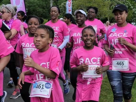 Previous participants in the Race for Life