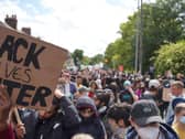 This image shows the scale of today's march
