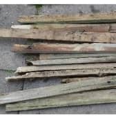 Flytipped wood - file photo
